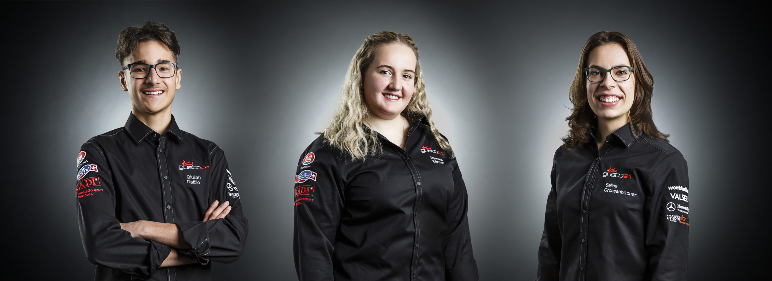 Finalisten (v.l.n.r): Giulian Dattilo, Ramona Dänzer, Seline Grossenbacher